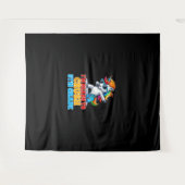 5th Grade Dabbing Unicorn Ik ben klaar om vijfde t Wandkleed (Voorkant (horizontaal))