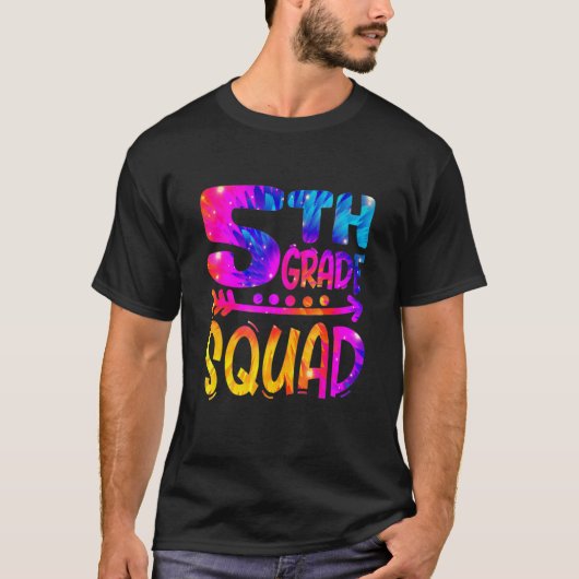 5th Grade Squad Teacher Student First Day Of Schoo T-shirt (Voorkant)