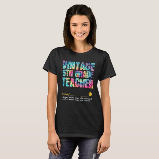 5th Grade Teacher Appreciation Week Back to School T-shirt (Voorkant volledig)