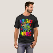 5th Grade Vibes Dinosaur Back To School T-shirt (Voorkant volledig)