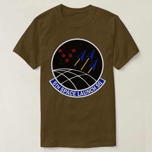 5th Space Launch Squadron wo TXT T-shirt (Design voorkant)