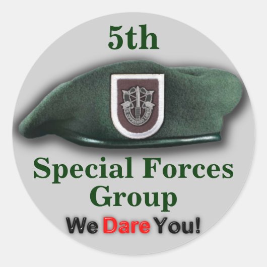5th Special forces fort campbell flash Sticker (Voorkant)