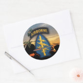 5th Special forces Green Berets lrrps naam Ronde Sticker (Envelop)