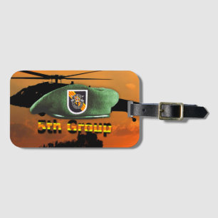 5th Special Forces Group Green Berets SFG SF-veter Bagagelabel