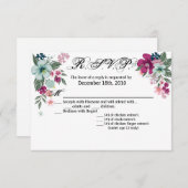 5x3.5 R.S.V.P. Kaart Tropische ventilator op wit (Voorkant / Achterkant)