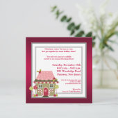 5x5 Candy Land House Invitation (Debout devant)