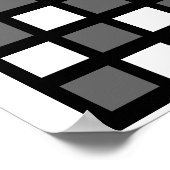 5x5 - Chess LABEL Grid (1-1/4-inch koelkast magnet Poster (Hoek)