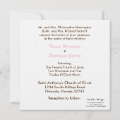 5x5 Faire-part de mariage de transport Brown (Dos)