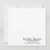 5x5 Invitation de la fête d'anniversaire de Luau (Dos)