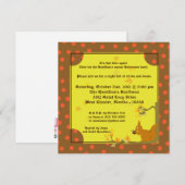 5x5 Invitation de la fête d'Halloween d'automne (Devant / Derrière)