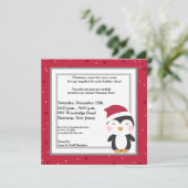 5x5 Invitation du Casquette de Noël Penguin (Debout devant)
