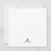 5x5 Invitations de douches pour bébés éléphants (Dos)