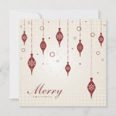 5x5 KERSTMIS van Kerstmis siert de Uitnodiging van (Achterkant)