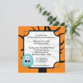 5x5 Petits monstres Invitation de fête d'Halloween (Debout devant)
