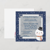5x5 Top Hat Snowman Invitation (Devant / Derrière)