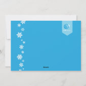 5x7 1 Carte photo photo Snowflake (Dos)