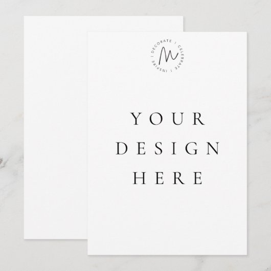 5x7 Aangepaste Uitnodiging (Voorkant / Achterkant)