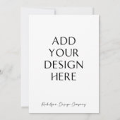 5x7" Aangepaste Uitnodiging Kaarten & Briefpapier (Achterkant)
