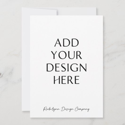 5x7" Aangepaste Uitnodiging Kaarten & Briefpapier (Achterkant)