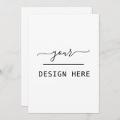 5x7 aangepaste uitnodigingsdruk kaart (Voorkant / Achterkant)