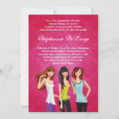 5x7 Adolescents Ado Quinceanera Invitation d'anniv (Devant)