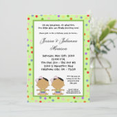 5x7 Afrikaanse Amerikaan 2-jarig Deel Uitnodiging (Staand voorkant)