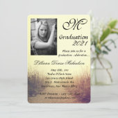 5x7 Afstuderen onderdeeluitnodiging Sunrise Pathwa Kaart (Staand voorkant)