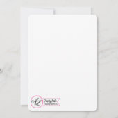 5x7 Afstuderen onderdeeluitnodiging wit Roses Gold Kaart (Achterkant)