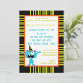 5x7 Anniversaire Bash Fun Party Invitation (Debout devant)