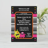 5x7 Anniversaire Bash Halloween Invitation de fête (Debout devant)