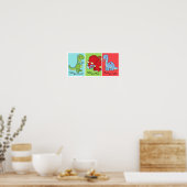 5x7 Art Mural Salle de Bain Dinosaure Monde Dino (Cuisine)