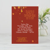 5x7 Automne Dîner d'action de grâces Invitation (Debout devant)