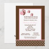 5x7 Baby shower bruine honingbijen Kaart (Voorkant / Achterkant)