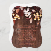 5x7 Baby shower Invitation Branche de coton sur Da (Devant / Derrière)