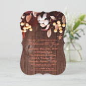 5x7 Baby shower Invitation Branche de coton sur Da (Debout devant)