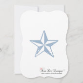 5x7 Baby shower Invitation Seahorse Ocean Beach (Dos)