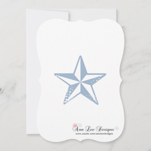 5x7 Baby shower Invitation Seahorse Ocean Beach (Dos)