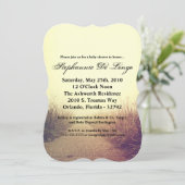 5x7 Baby shower Invitation Sunrise Pathway (Debout devant)