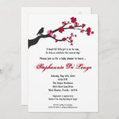 5x7 Baby shower Kersenbloem Kaart (Voorkant / Achterkant)