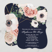 5x7 Baby shower Uitnodiging Geometrische Tuin Mari (Voorkant / Achterkant)