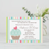 5x7 Baby shower-uitnodiging om beker te maken met Kaart (Staand voorkant)