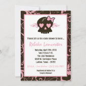 5x7 Baby shower Uitnodiging - Punk schedelsteen (Voorkant)