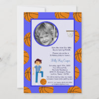 5x7 Baby shower Uitnodiging voor Balll Balll  Spor
