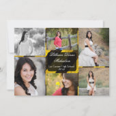 5x7 Bio Hazard Crime Scène Tap Senior Faire-part (Devant)