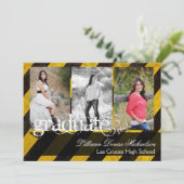 5x7 Bio Hazard Crime Scène Tap Senior Faire-part (Debout devant)