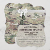 5x7 'Birthday Invitation Army' OCP Camo Uniform Ca Kaart (Voorkant / Achterkant)