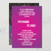 5x7 Blauwgroen DJ Spin Platenspeler Quinceanera Ui Kaart (Voorkant / Achterkant)