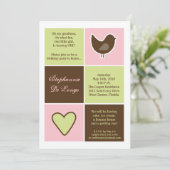 5x7 Blokken van vogels en hart - en oorkoningen Kaart (Staand voorkant)