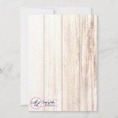 5x7 Boots Country Russe Wester Faire-part de maria (Dos)