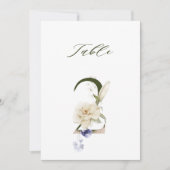 5x7 Botanisch Bloemmotief Nummer 2, Tafelnummer (Voorkant)